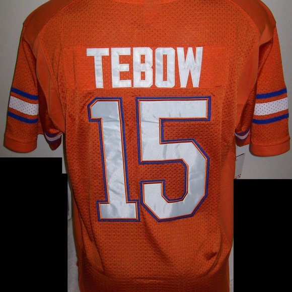 FLORIDA GATORS #15 TEBOW Sewn Jersey  ORANGE 3X - Picture 2 of 2
